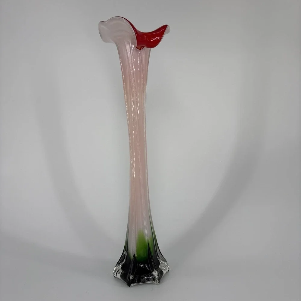 Jack in the Pulpit Vase Red Green White 16